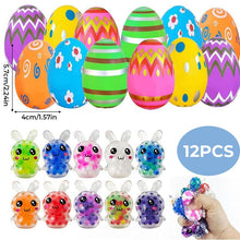 Load image into Gallery viewer, 24 Pack Prefilled Easter Eggs with Squeeze Toys