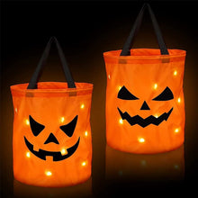 Load image into Gallery viewer, Personalized Glowing Pumpkin Tote
