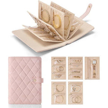 Load image into Gallery viewer, Luxury Leather Portable Jewelry Storage Book