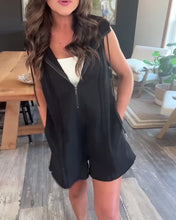 Load image into Gallery viewer, Sleeveless Zipper Solid Color Jumpsuit