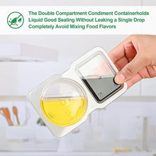 Load image into Gallery viewer, Double Compartment Snack Containers with Lids