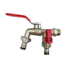 Load image into Gallery viewer, Zinc Alloy Dual Outlet Faucet for Gardening