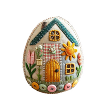 Load image into Gallery viewer, Patchwork Felt Egg House DIY Kit
