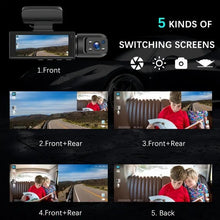 Load image into Gallery viewer, SAKER Front &amp; Rear Dashcam
