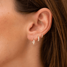 Load image into Gallery viewer, Sparkling Zirconia Chunky Hoop Earrings