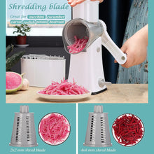 Load image into Gallery viewer, 5 in 1 Rotary Cheese Grater Shredder
