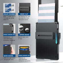 Load image into Gallery viewer, Men's Business Style Pu Leather Card Slots for AirTag