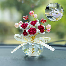 Load image into Gallery viewer, Crystal Rose Car Ornament