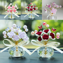 Load image into Gallery viewer, Crystal Rose Car Ornament