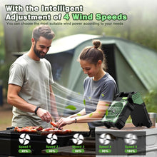 Load image into Gallery viewer, Sakerplus Solar Powered Portable Camping Fan
