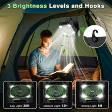 Load image into Gallery viewer, Sakerplus Solar Powered Portable Camping Fan