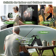 Load image into Gallery viewer, Sakerplus Solar Powered Portable Camping Fan