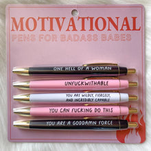 Load image into Gallery viewer, Motivational Badass funny Pens Set(5pcs)