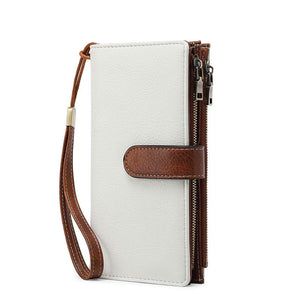 RFID Tri-fold Large Capacity Long Wallet