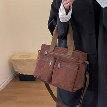 Load image into Gallery viewer, Solid Color Corduroy Tote Bag