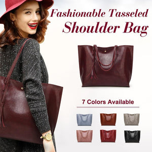 Fashionable Tasseled Shoulder Bag