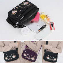 Load image into Gallery viewer, Embroidered Flower Crossbody Bag