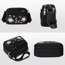 Load image into Gallery viewer, Embroidered Flower Crossbody Bag