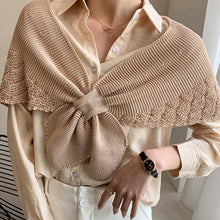 Load image into Gallery viewer, Fishtail Mini Knitted Shawl