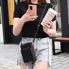 Load image into Gallery viewer, Three-layer Zipper Multifunctional Mobile Phone Bag