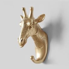 Load image into Gallery viewer, Art Animal Head Wall Hook