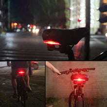 Load image into Gallery viewer, Bicycle Saddle with Taillight