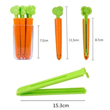 Load image into Gallery viewer, Carrot Food bag sealing clip, 5 PCs