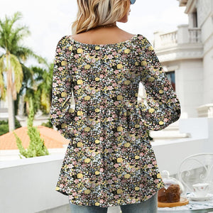 Printed Puff Long Sleeve Shirt