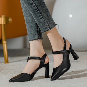 Pointed Toe High Heel Sandals