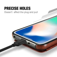 Load image into Gallery viewer, Leather Wallets Phone Case for iPhones, with card slots
