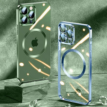 Load image into Gallery viewer, Electroplating Wireless Magnetic Charging All-Inclusive Lens iPhone Case