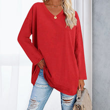 Load image into Gallery viewer, V Neck Drop Sleeve T-Shirt