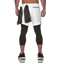 Load image into Gallery viewer, Men&#39;s Fitness Shorts with Leggings