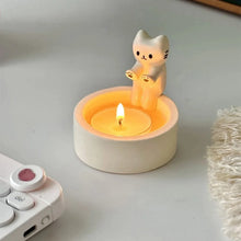 Load image into Gallery viewer, Cute Cat Candle Holder