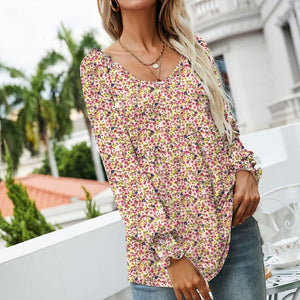 Printed Puff Long Sleeve Shirt