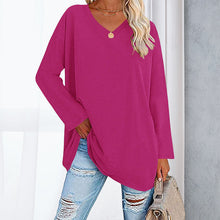 Load image into Gallery viewer, V Neck Drop Sleeve T-Shirt