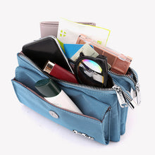 Load image into Gallery viewer, Nylon Multilayer Zip Coin Purse