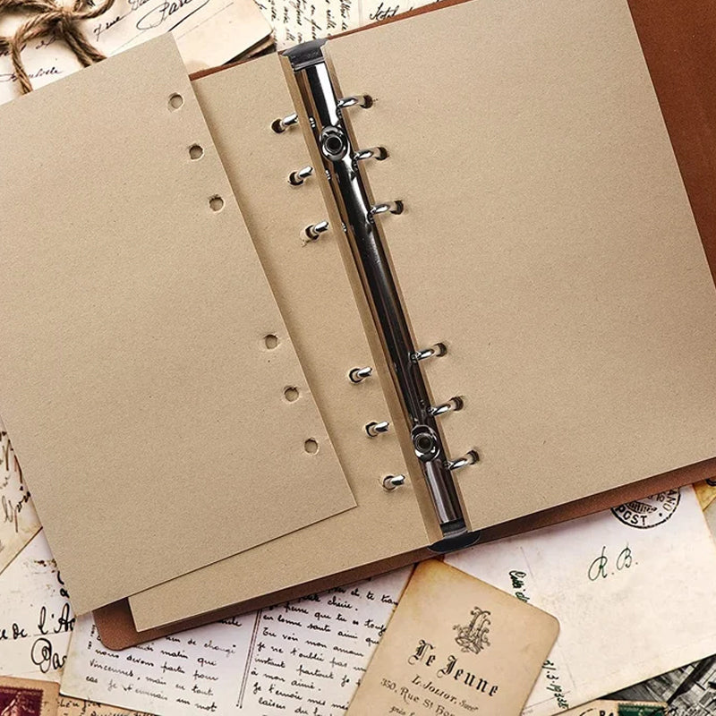 Vintage PU Leather Blank Kraft Bullet Journal