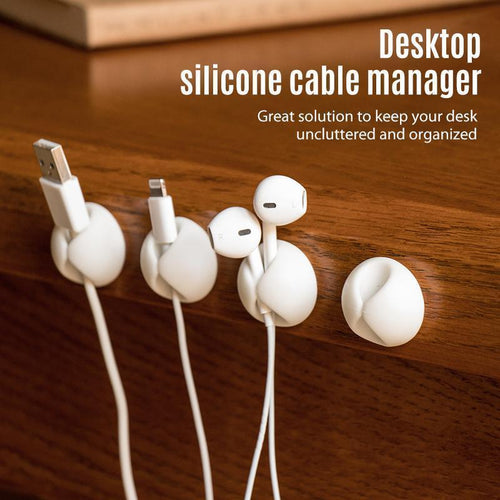 Multipurpose Silicone Cable Manager Clips