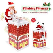 Load image into Gallery viewer, Santa Claus doll shaking the hips，Chimney Climbing Santa Claus，Santa Claus Riding An Electric Reindeer