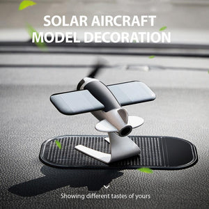 Solar plane car decoration