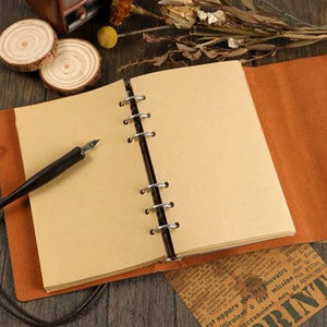 Vintage PU Leather Blank Kraft Bullet Journal