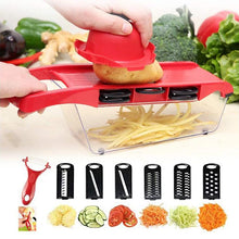 Load image into Gallery viewer, Vegetable Cutter with Six Steel Blades