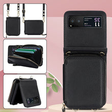 Load image into Gallery viewer, Leather Zipper Card Holder for Samsung Galaxy Z Flip3/4/5