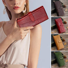 Load image into Gallery viewer, RFID Large Capacity Vintage Genuine Leather Purse