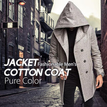 Load image into Gallery viewer, Men&#39;s Autumn &amp; Winter Pure Color Jacket Cotton Coat