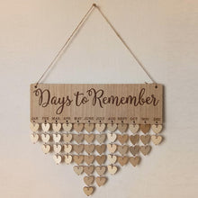 Load image into Gallery viewer, Wooden Calendar Board