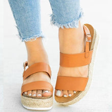 Load image into Gallery viewer, Platform Buckle Sandals
