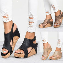 Load image into Gallery viewer, Fashionable Wedge Heels Sandals