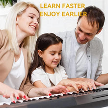 Load image into Gallery viewer, Removable Piano Keyboard Note Labels